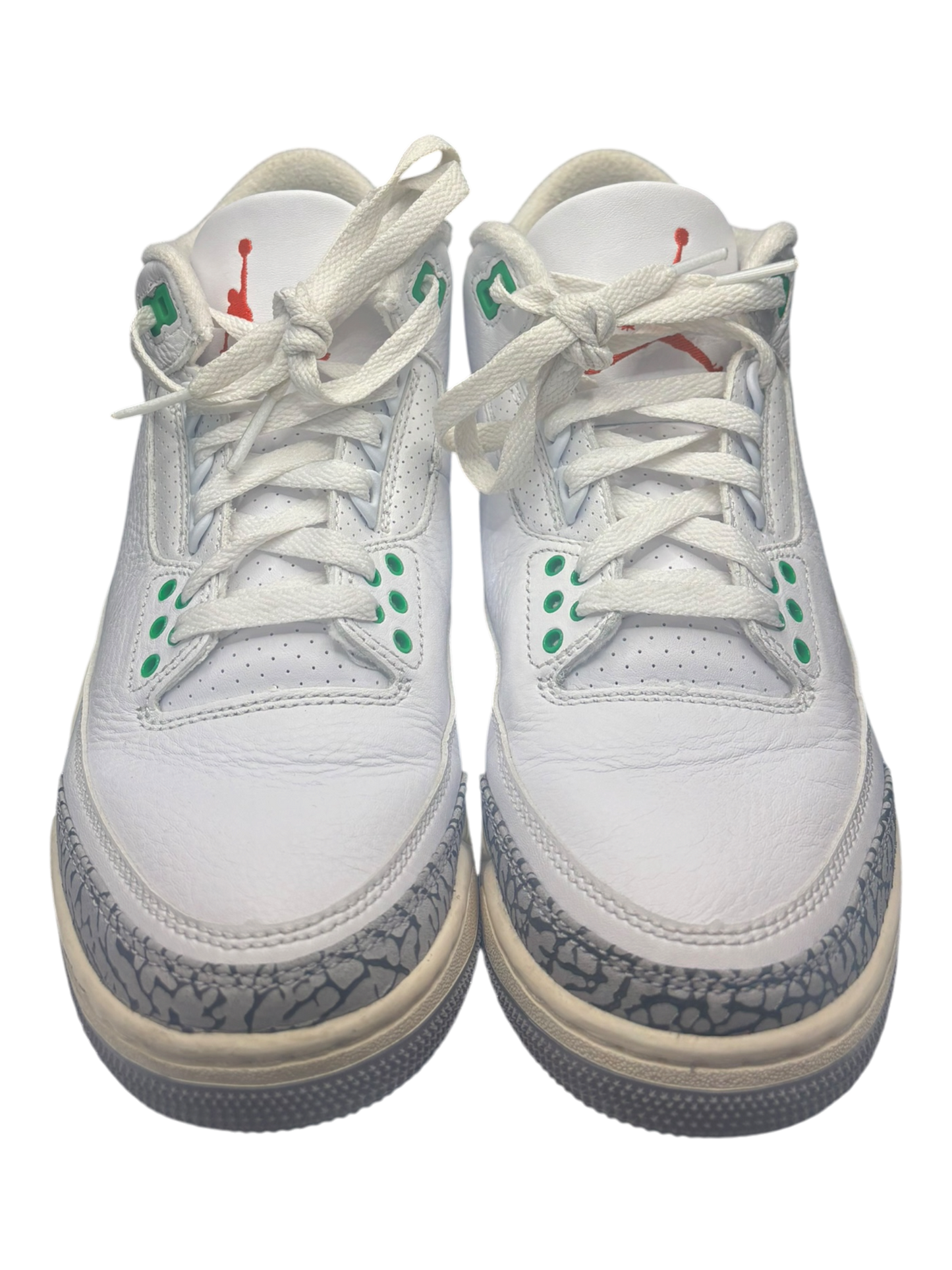 Jordan 3 Retro Lucky Green (Women's) size 7M - Used / rep box
