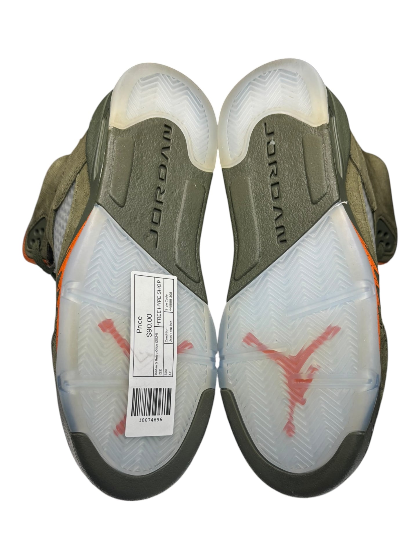 Jordan 5 Retro Olive (2024) (GS) size 5 - Used / rep box