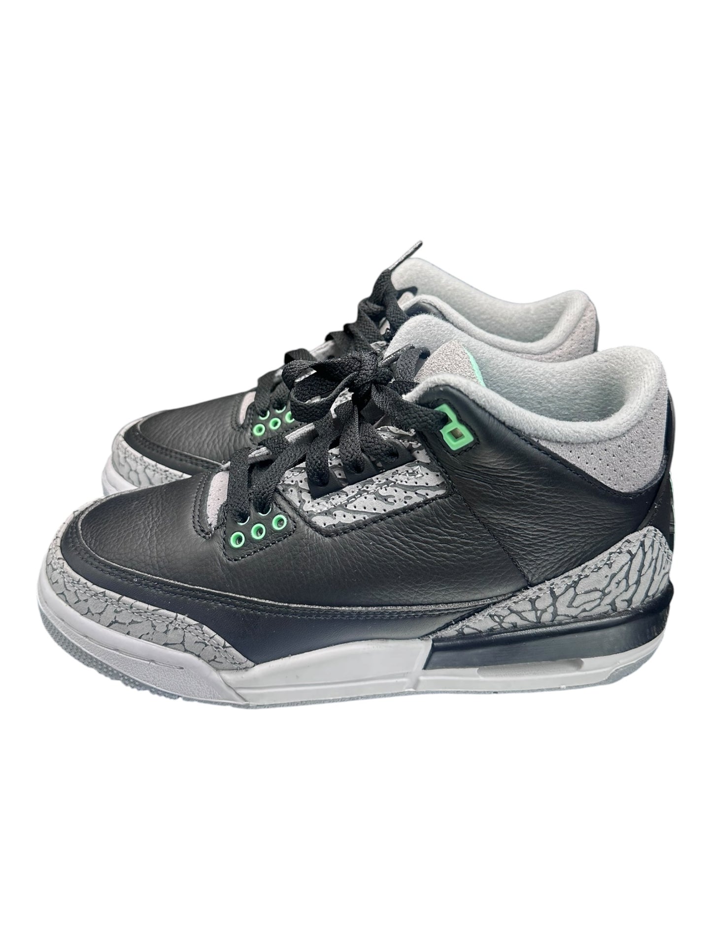 Jordan 3 Retro Green Glow (GS) size 4.5 - Used / rep box