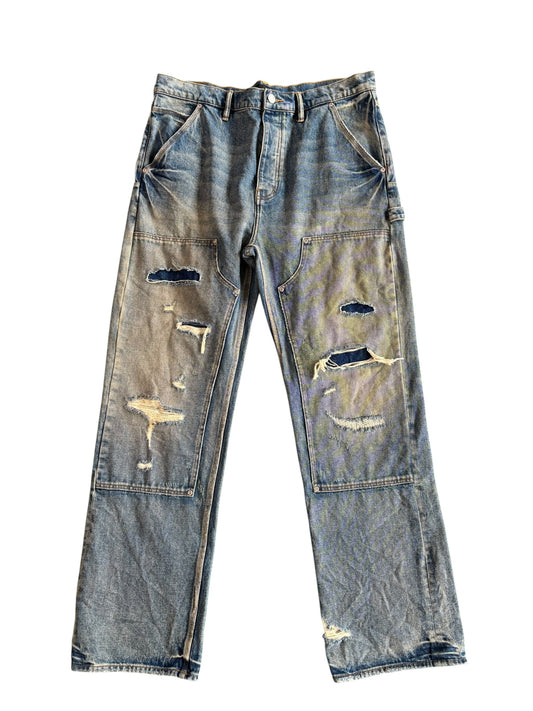 purple brand mid indigo carpenter jeans