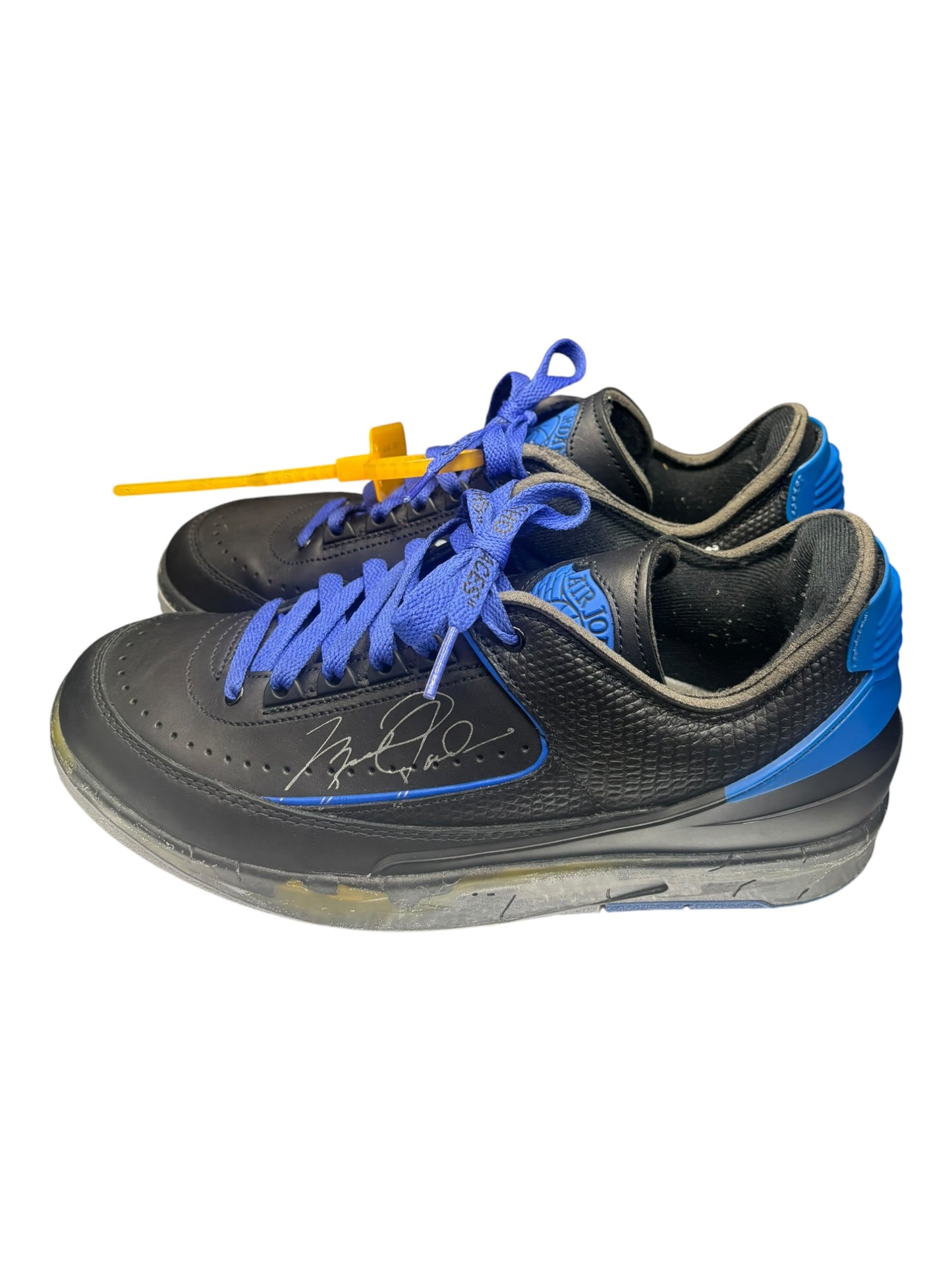Jordan 2 Retro Low SP Off-White Black Blue size 9 - Used/Worn