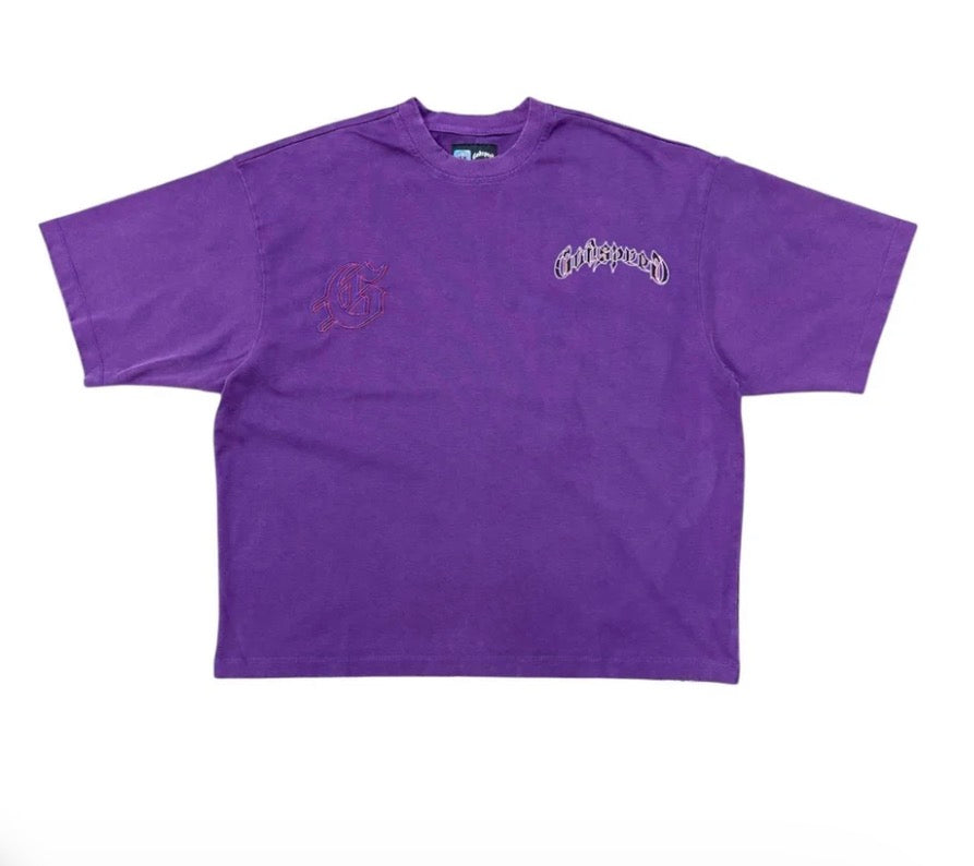 godspeed run club t-shirt purple - new with tags