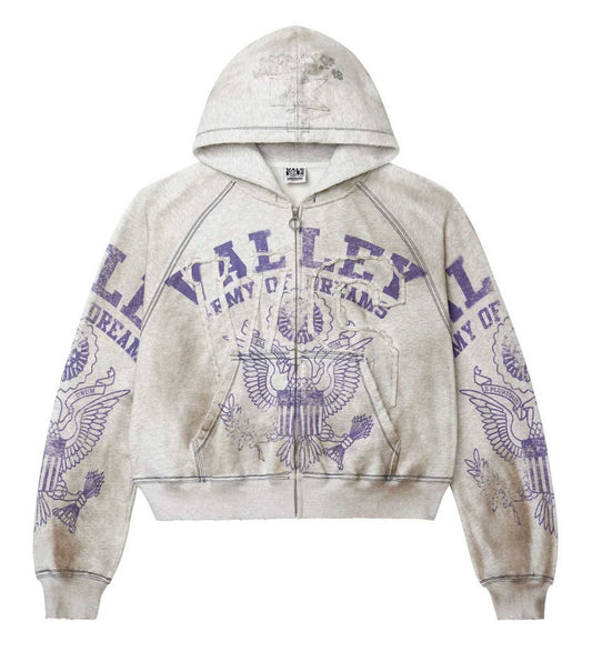 Vale Forever Army Zip Up Grey