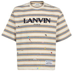 Gallery Dept x Lanvin Multi Stripe Logo T-Shirt Size Small
