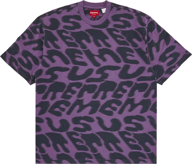 Supreme Stacked Intarsia T-Shirt Dusty Purple Size Large