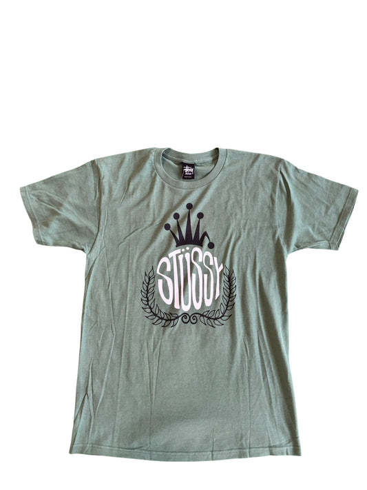 Stussy Crown Link Tee Green