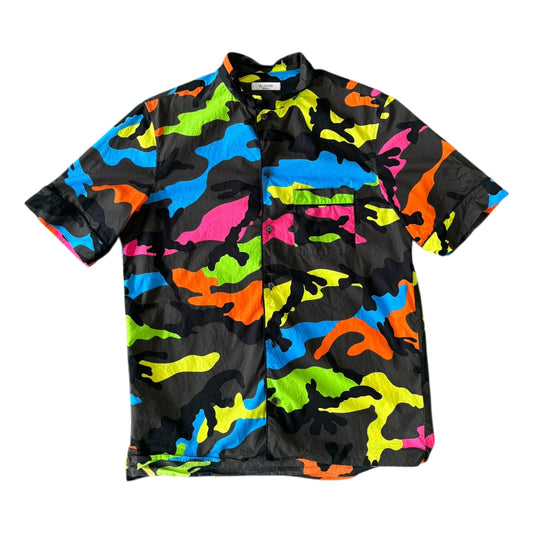 Valentino Camo Button Up - Used/Worn