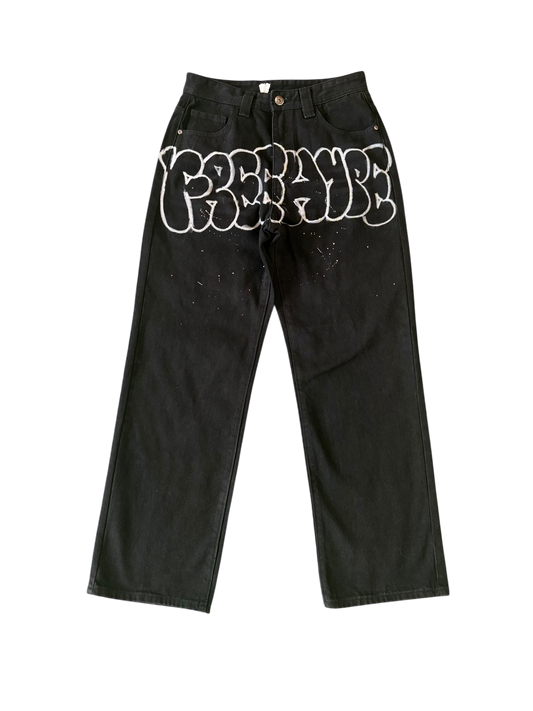 Freehype Worldwide Custom Black Jeans