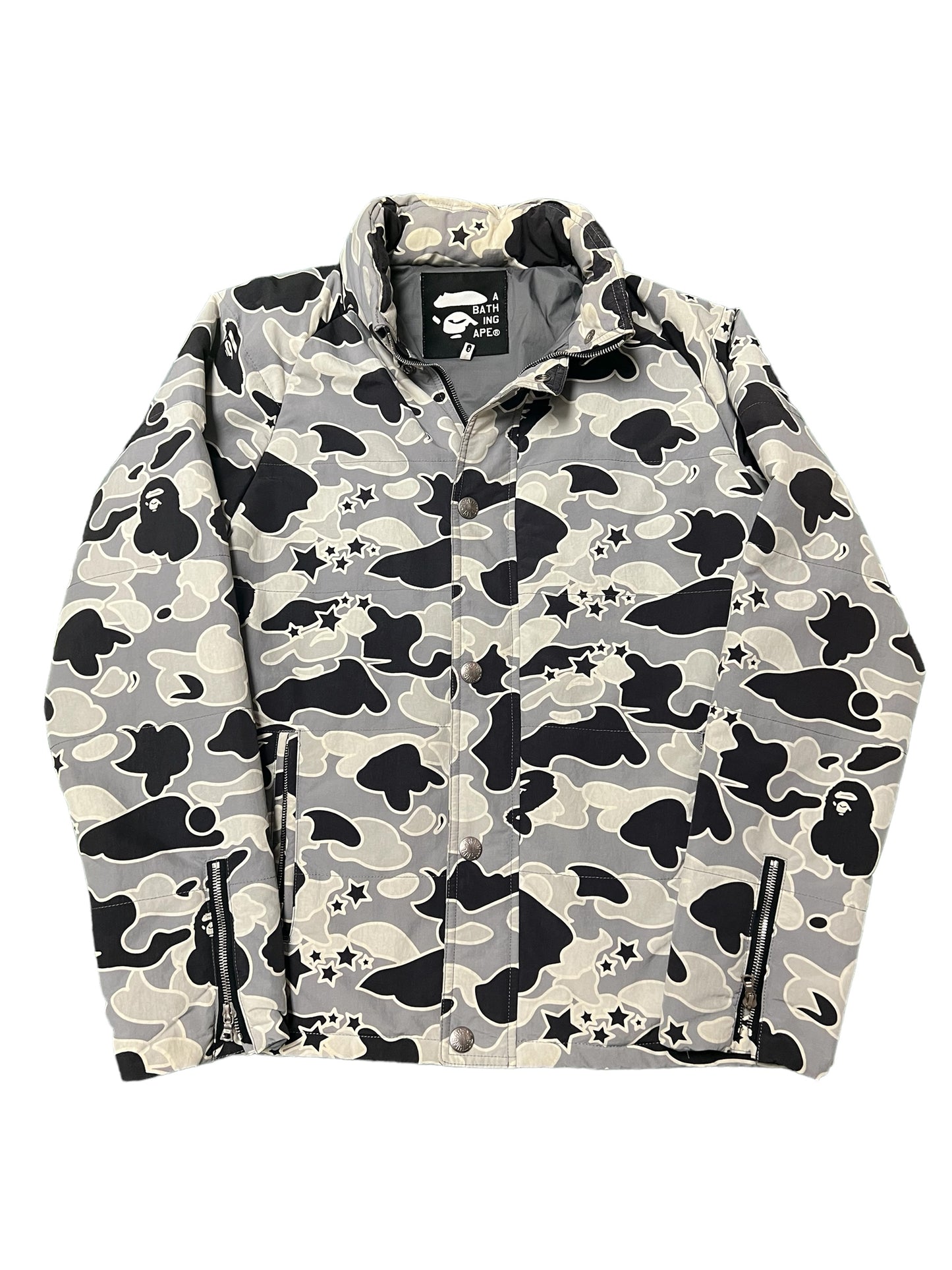 Bape 2004 grey psyche camo jacket - Used/Worn