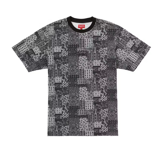 Supreme Patchwork Paisley S/S Top Black