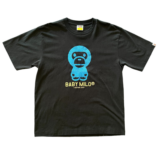 bape baby milo glitter black tee