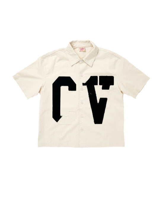 AZVA Mugged Button Up White