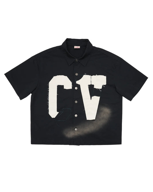 AZVA Mugged Button Up Black - new with tags
