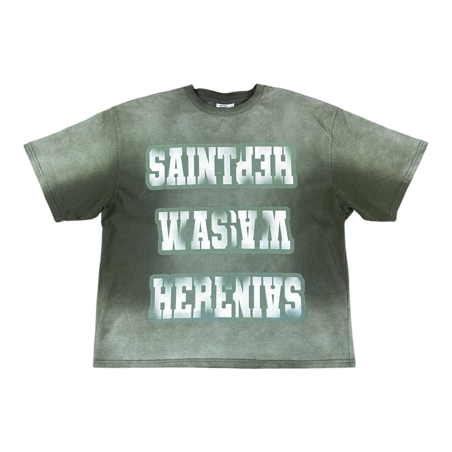 Saint Vanity "Saint Was Here" Green Tee - Used/Worn