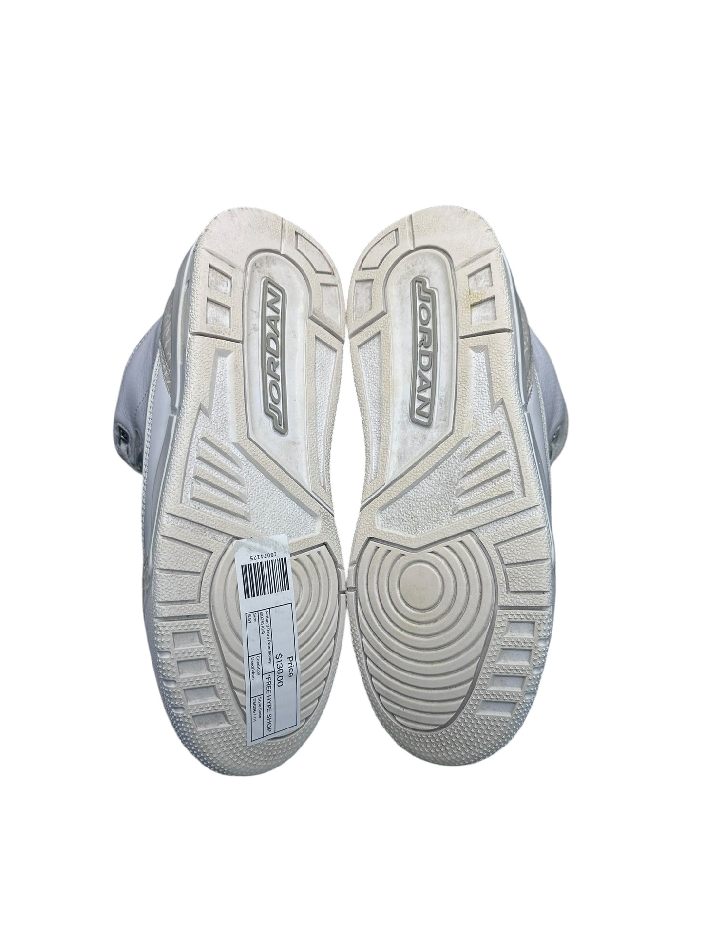 Jordan 3 Retro Pure Money (2025) (GS) size 6.5 - Used/Worn
