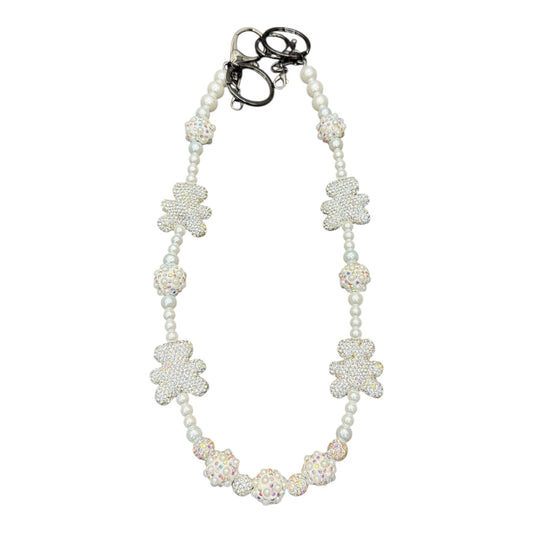 iced out teddy bear wallet chain 22in