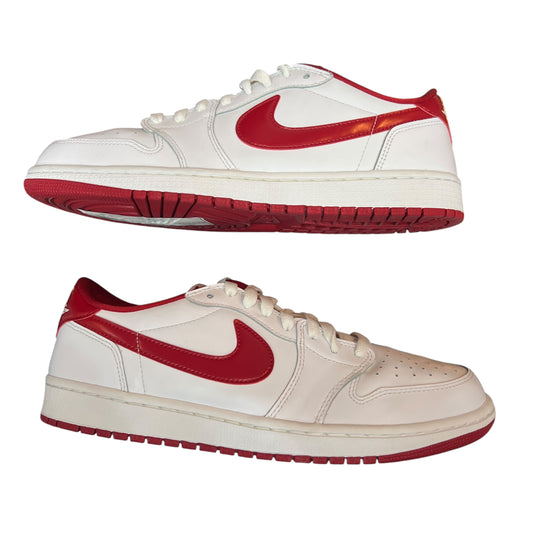 Jordan 1 Retro Low White Varsity Red - Used/Worn