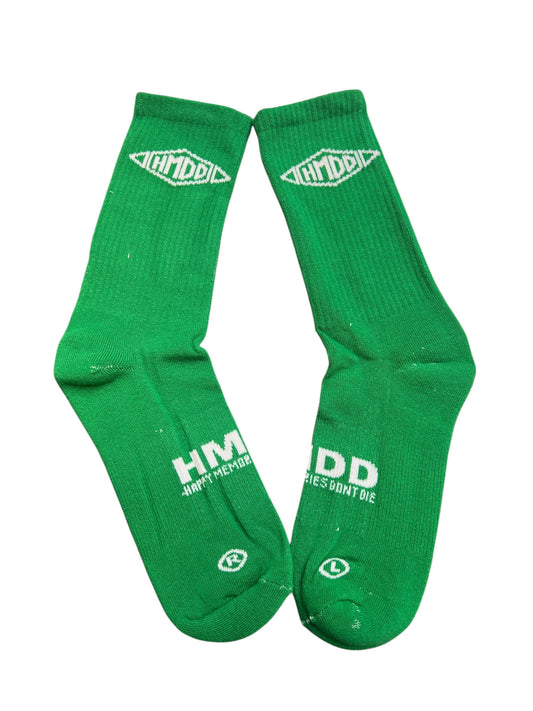 Happy Memories Don't Die Crew Socks Green