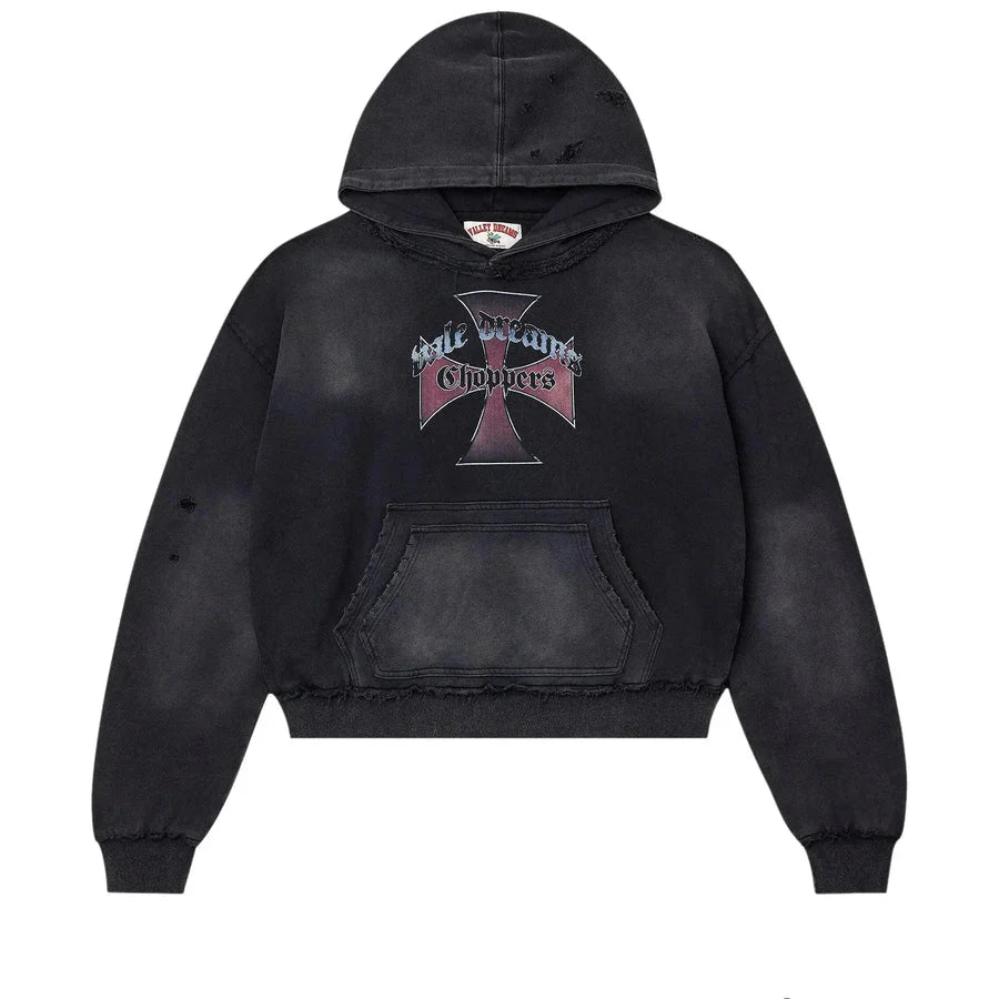 Vale Forever Chopper Pullover Black Hoodie - New W/ Tags
