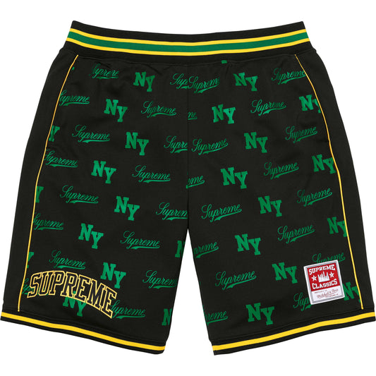 Supreme Mitchell & Ness Monogram Basketball Short Black - new with tags
