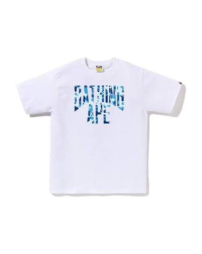 BAPE ABC Camo Blue NYC Logo Tee