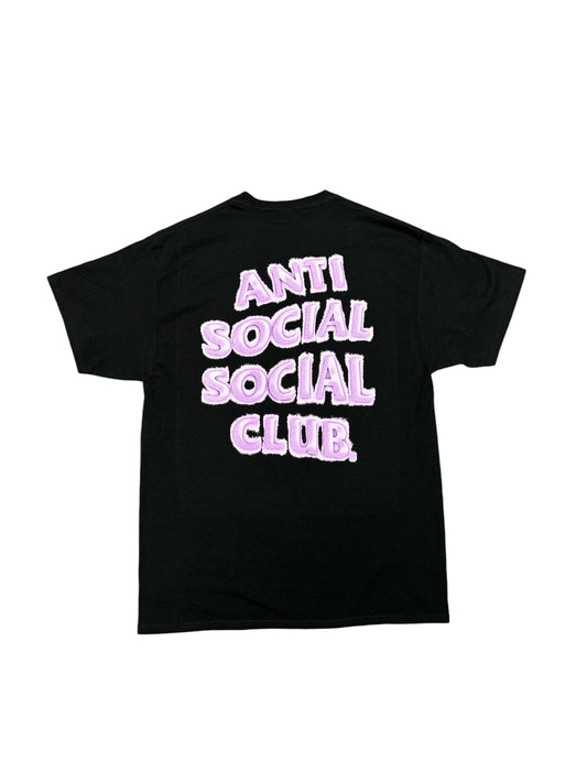 Anti Social social club anthropomorphic black / purple tee