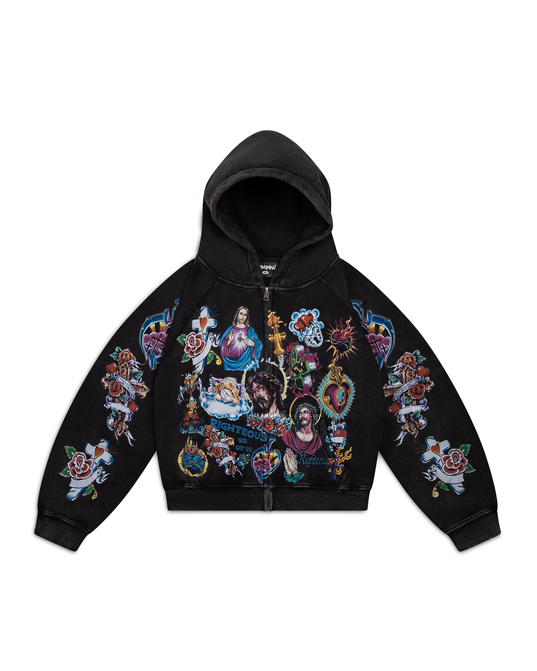 We Are Righteous Risen King Zip Black