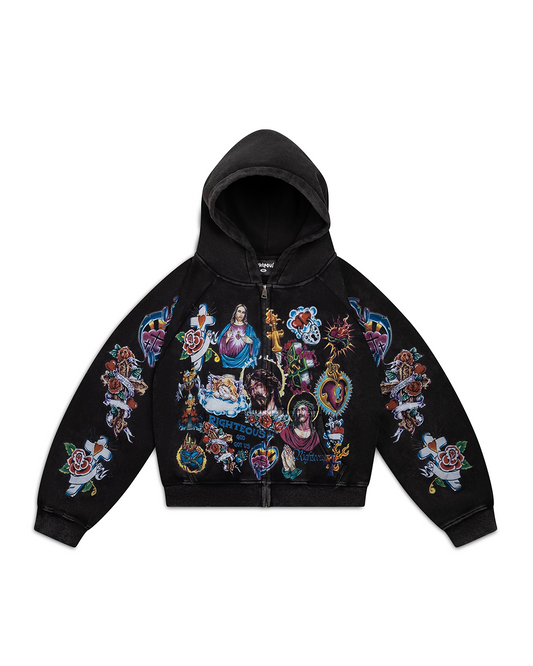 We Are Righteous Risen King Zip Black