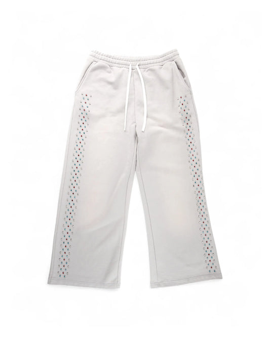 AZVA Heather Grey Crystal Cactus Sweats - Like New