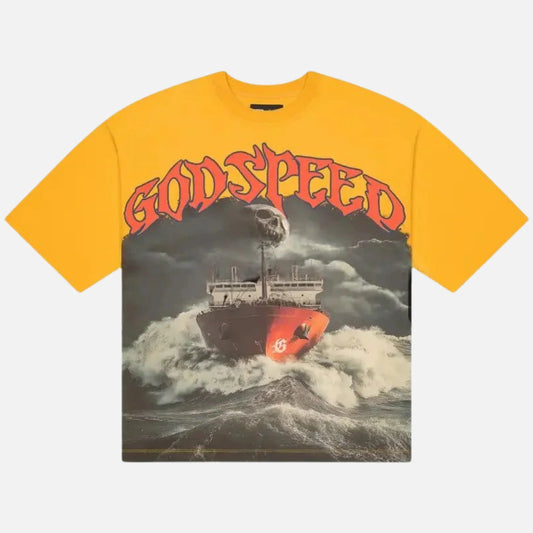 GodSpeed Sea Sick Tee Yellow - Used/Worn