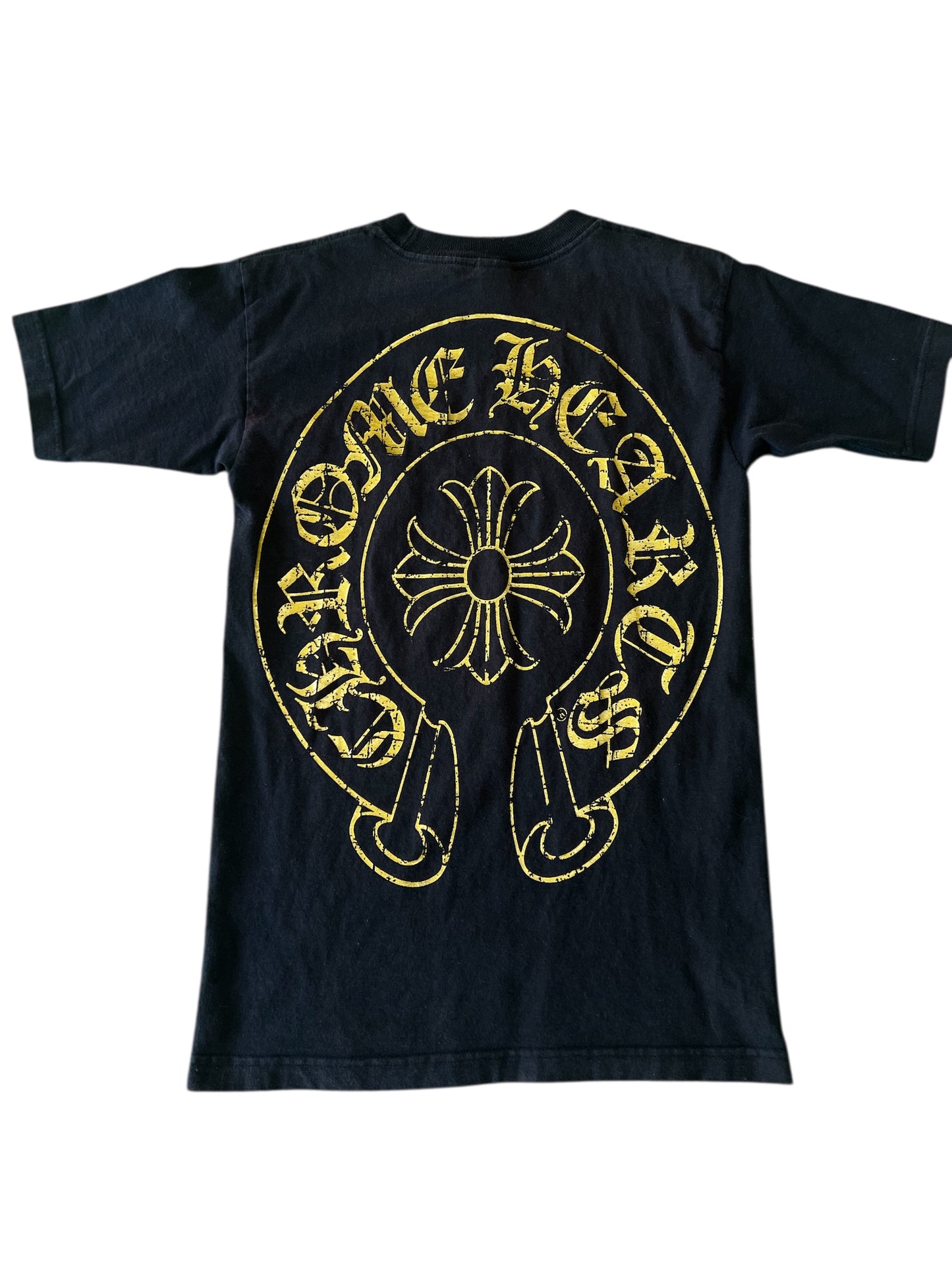 Vintage Chrome Hearts Gold Horse Shoe Tee - Used/Worn