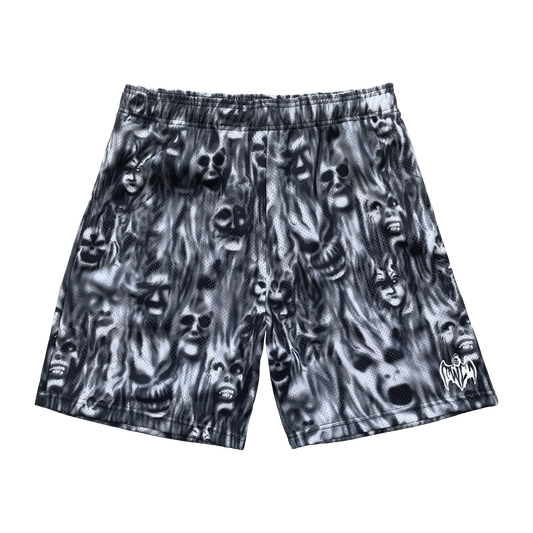 Warren Lotas Flame Mesh Shorts Black/White - Like New