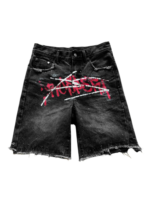 Prospera Black/Red Garffiti Jorts