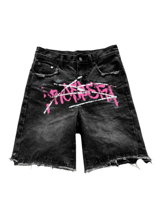 Prospera Black/Pink Garffiti Jorts