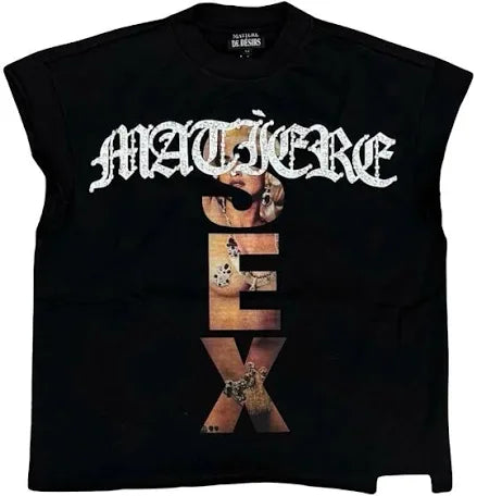 Matiere De Desirs Madonna Black Sex Cutoff Tee - Used/Worn