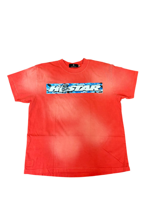 Hellstar Box Logo T-Shirt Red