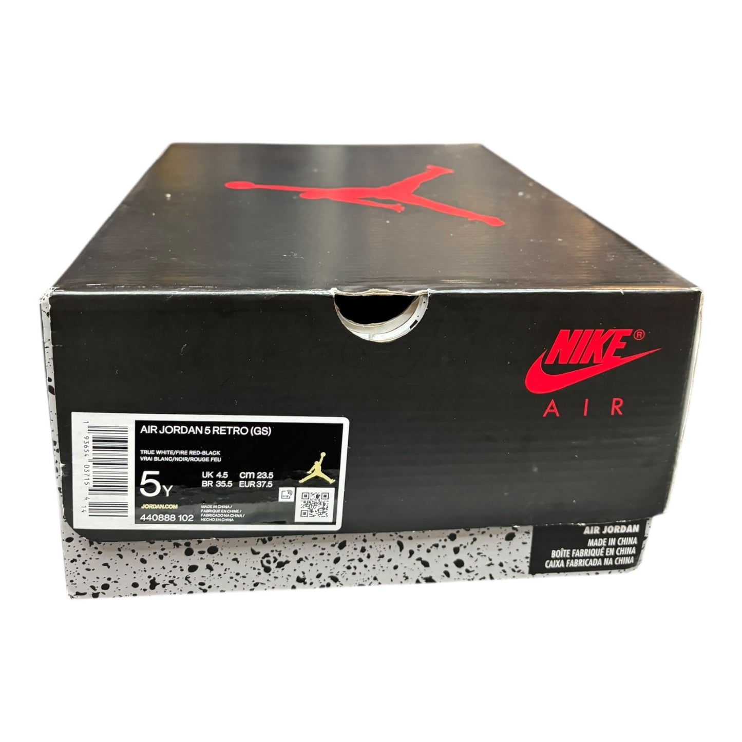 Jordan 5 Retro Fire Red Silver Tongue (2020) (GS) - Used/Worn