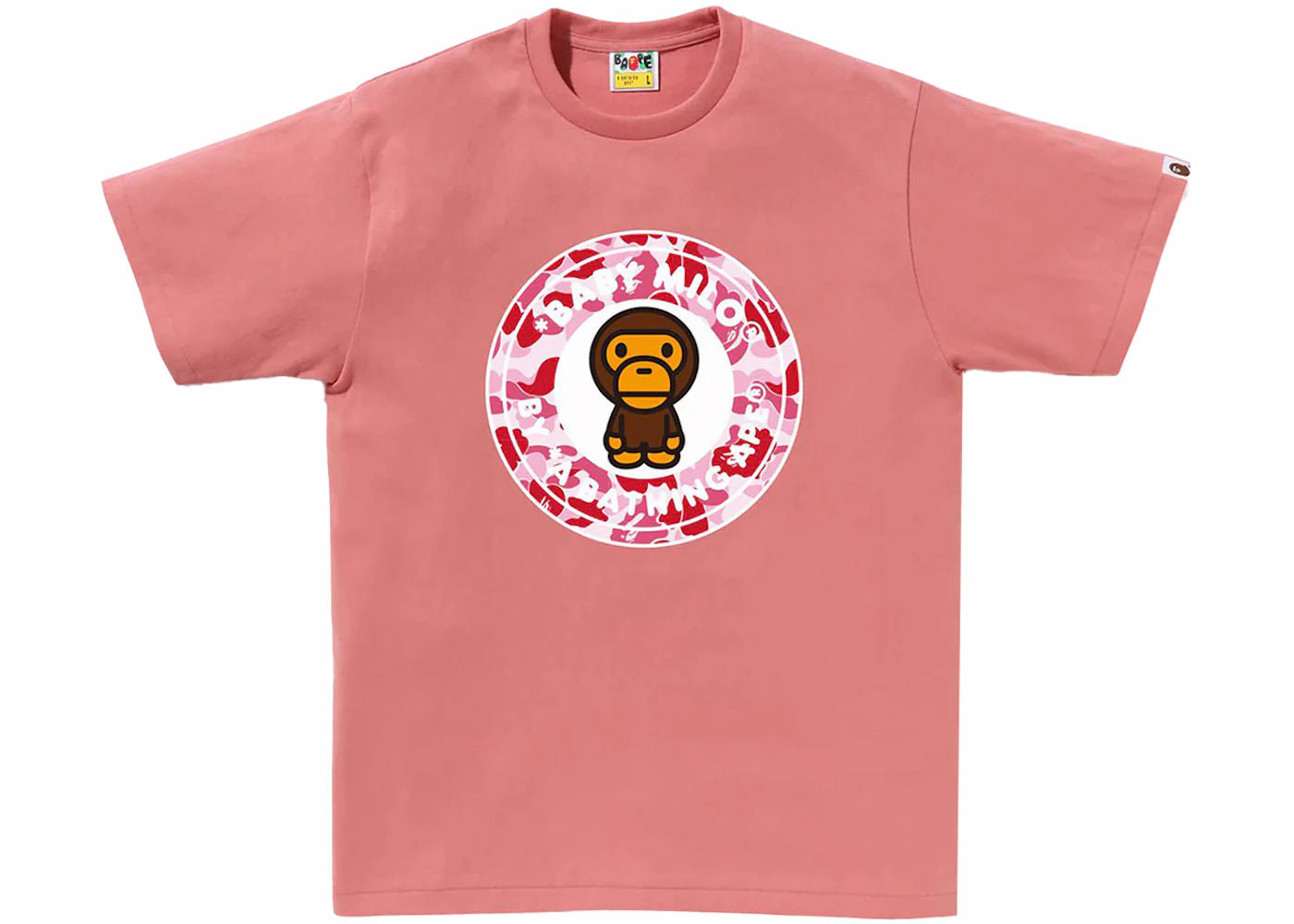 BAPE ABC Camo Milo Busy Works Tee Pink/Pink - Used/Worn