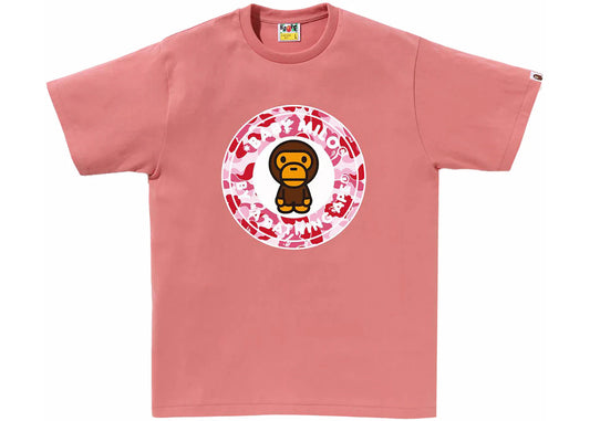 BAPE ABC Camo Milo Busy Works Tee Pink/Pink - Used/Worn