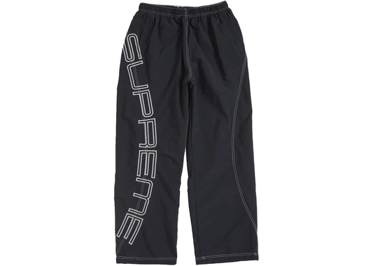 Supreme Spellout Embroidered Track Pant (SS25) Black