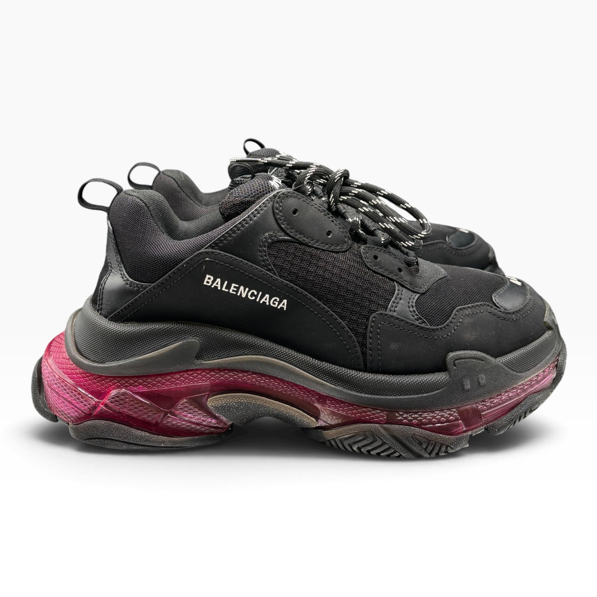 Balenciaga Triple S Clear Sole Neon Pink