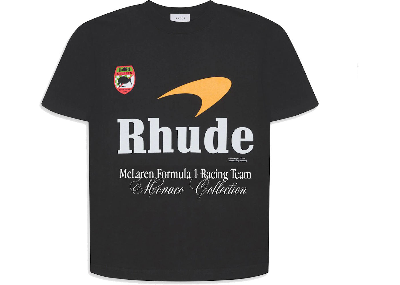 Rhude x McLaren Merch Tee Black - Used/Worn