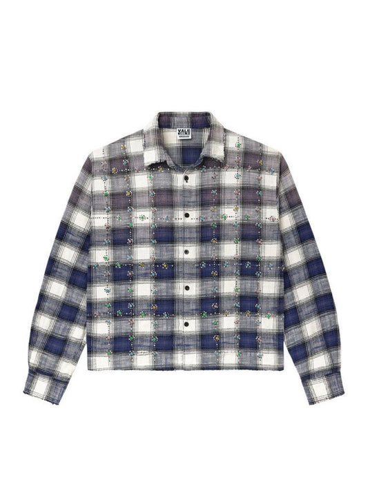Vale Forever Sky Gems Flannel Navy (Fits Like L/XL)