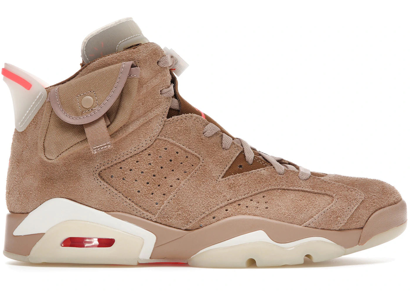 Jordan 6 Retro Travis Scott British Khaki Size 8.5 - Like New