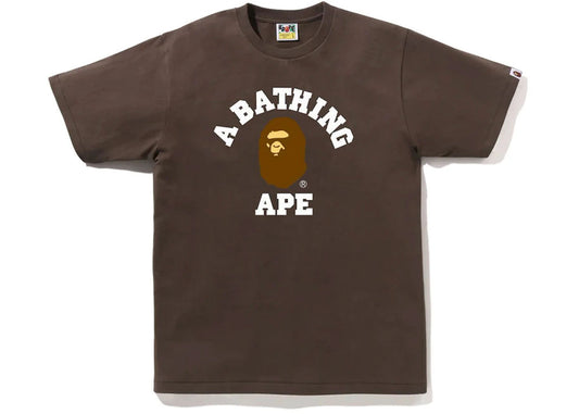 BAPE College Tee Brown - Like New