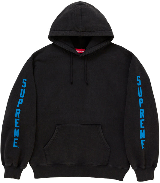 Supreme Washed Logo Hooded Sweatshirt