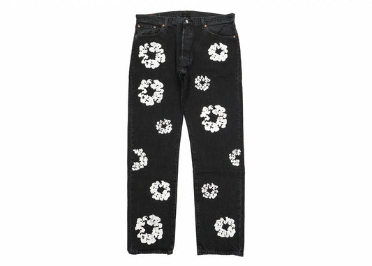 Denim Tears x Levi's Cotton Wreath Jean Black - Used/Worn