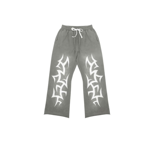 Awoken Dreams Grey Patchwork Sweatpants