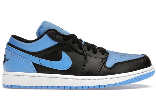 Jordan 1 Low Black University Blue - Used / rep box