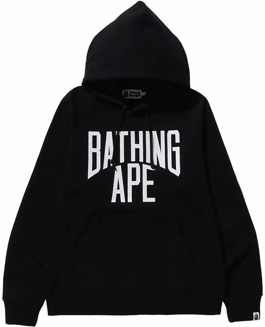 BAPE NYC Logo Pullover Hoodie Black